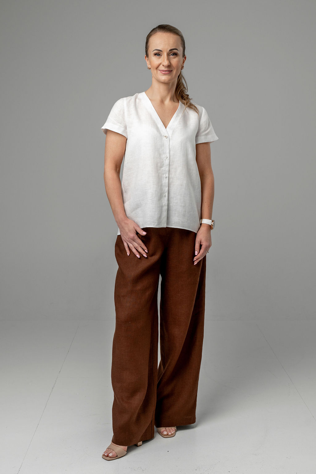 Lininiai marškiniai KLORĖ